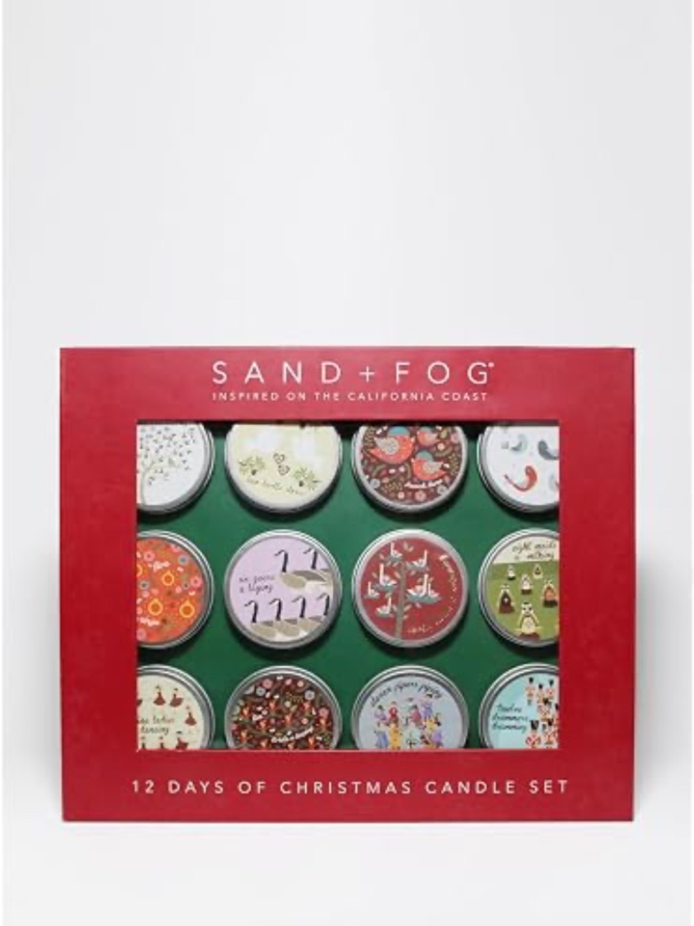 Sand and Fog Candles: 12 Days of Christmas Set